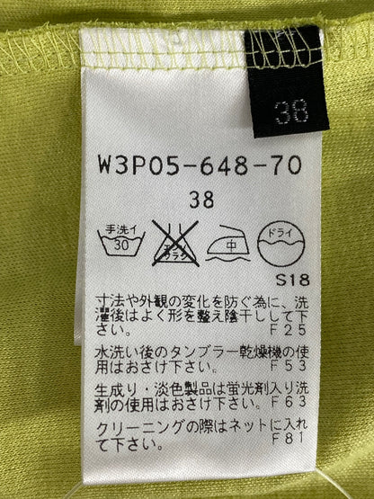 コトゥー W3P05-648-70 カットソー 38 イエローグリーン 衿フリル ITBKSGJQ9S42 【SALE】