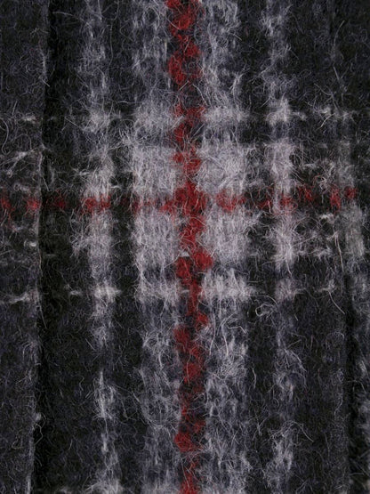 マックスマーラ RN73136 スカート 36 グレー チェック柄 ウール混 IT1Y3ADZ9IQ8 【SALE】