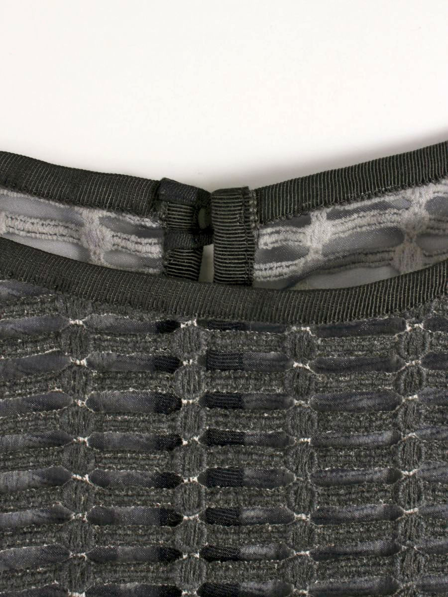 アドーア 531-110328 ブラウス 38 ネイビー シースルー IT5LQE6YY301 【SALE】