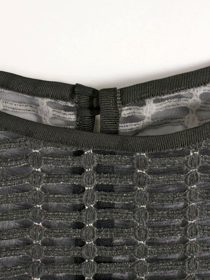 アドーア 531-110328 ブラウス 38 ネイビー シースルー IT5LQE6YY301 【SALE】