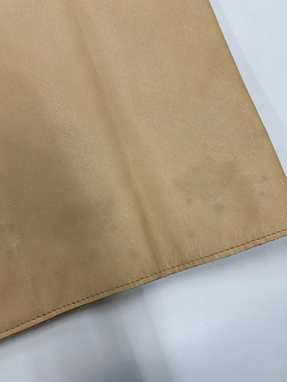 ハロッズ 10110009 セットアップ ブラウン 牛革 レザー ジャケット スカート ITT7M2KG2LH2