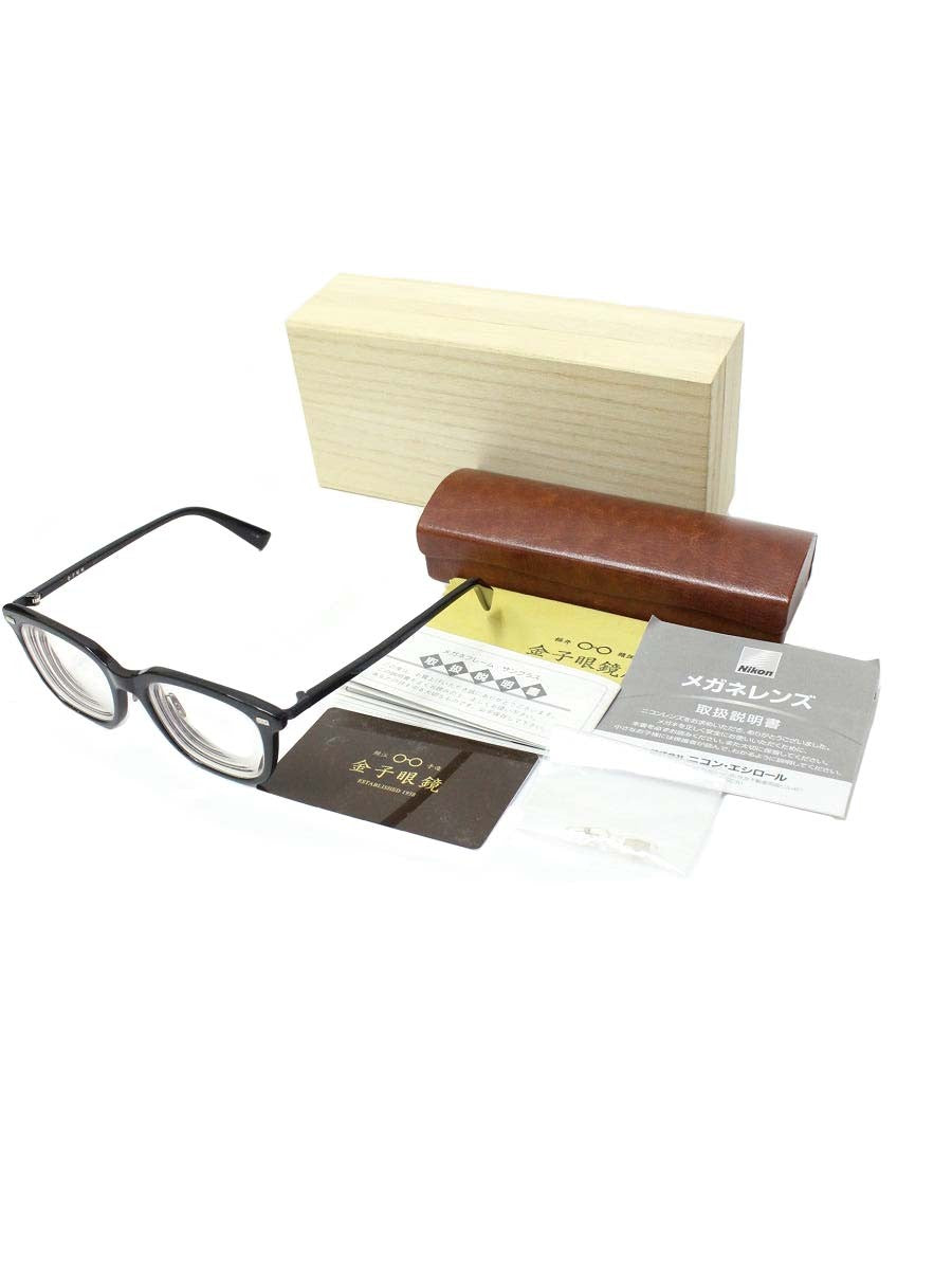 金子眼鏡 KA-15 メガネ ブラック セルフレーム フルリム ウェリントン ITDGZVYSB2V4