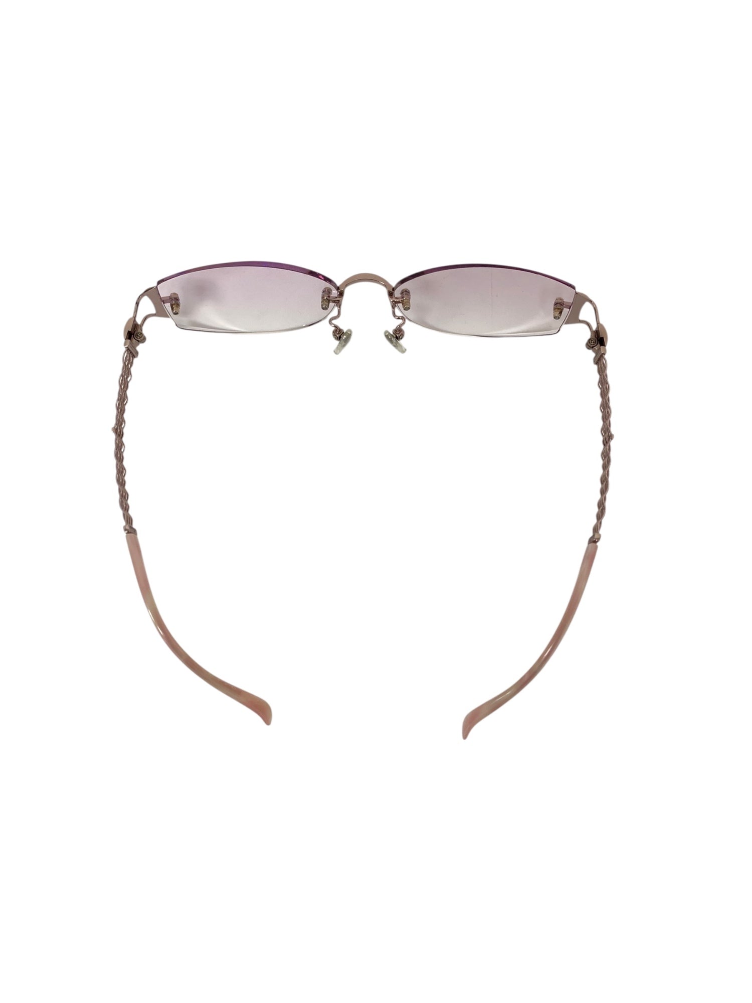 ラインアートシャルマン XL1093 メガネ ピンク マーブル柄 ライン