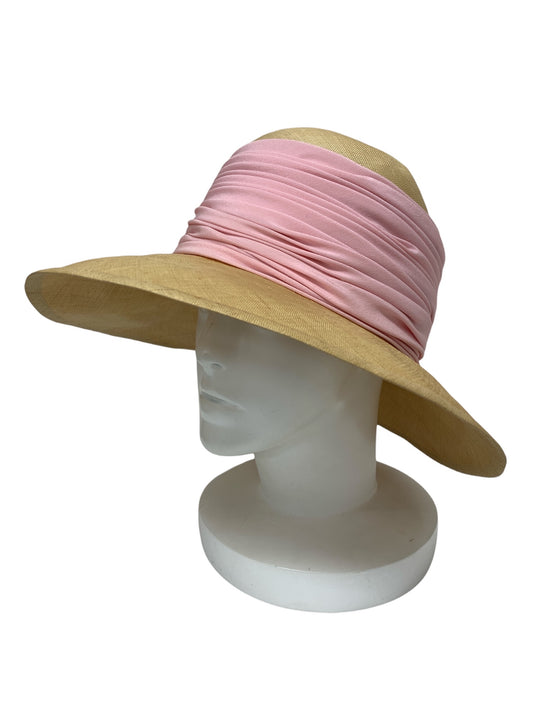 セリーヌ 麦わら帽子 ピンクリボン ITKOVKFN65W0