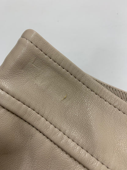フォクシーニューヨーク collection 39223 スカート 38 ベージュ フェイクレザー フレアー ITRZGPKSI78U
