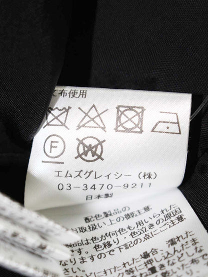 エムズグレイシー 111313 ワンピース 36 ブラック 水玉 フラワーモチーフ ITGOLYIZHINS