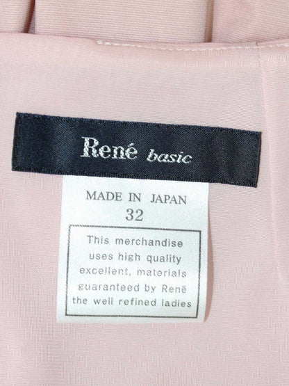 ルネ ベーシック 5336060 ワンピース 32 ピンク バックジップ ITENFU8B6JUA