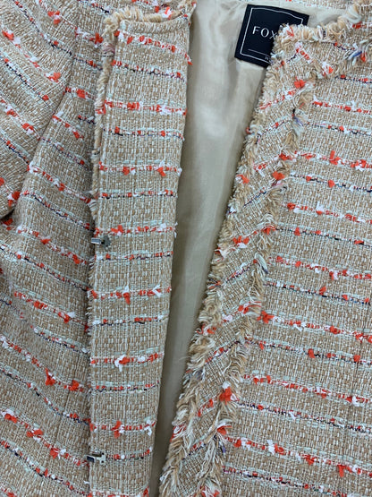 フォクシーブティック Tweed Jacket 38674 ジャケット 38 ベージュ ツイード ITGTG9BI2WD5
