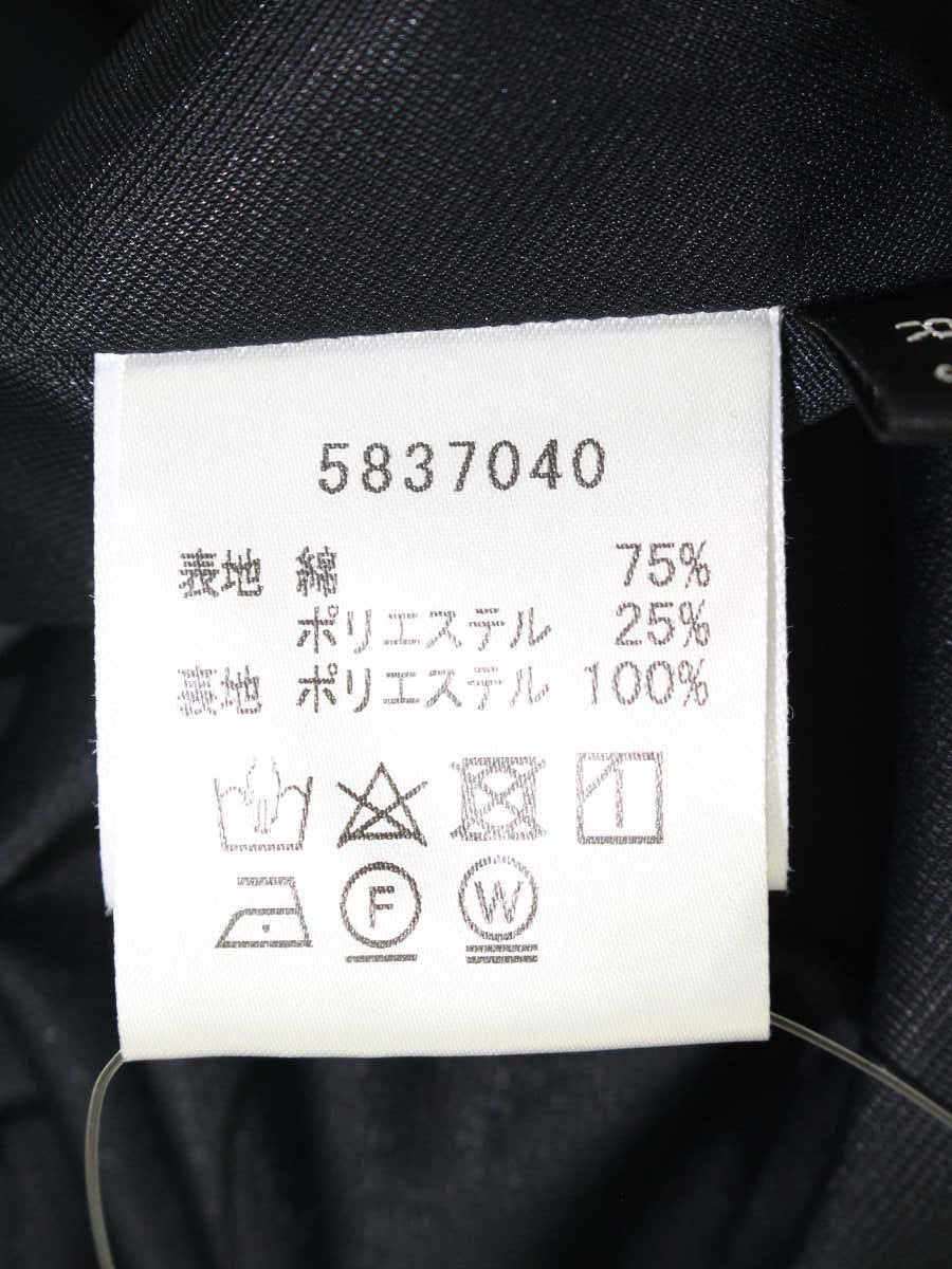 ルネ リミテッドエディション 5837040 ワンピース 38 ホワイト バイカラー バックジップ くるみボタン ストレッチ素材 IT4GH68S1X85