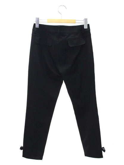 トゥービーシック W5R50-421 スラックス 40 ブラック ストレッチ 裾リボン IT7SY4IHC3SK