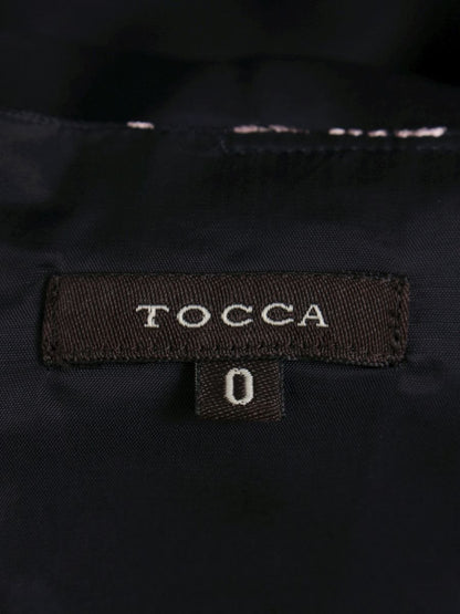 トッカ OPTOLS0050 ワンピース 0 ネイビー/ピンク フラワーモチーフ 刺繍 ITMVQ6RL225F