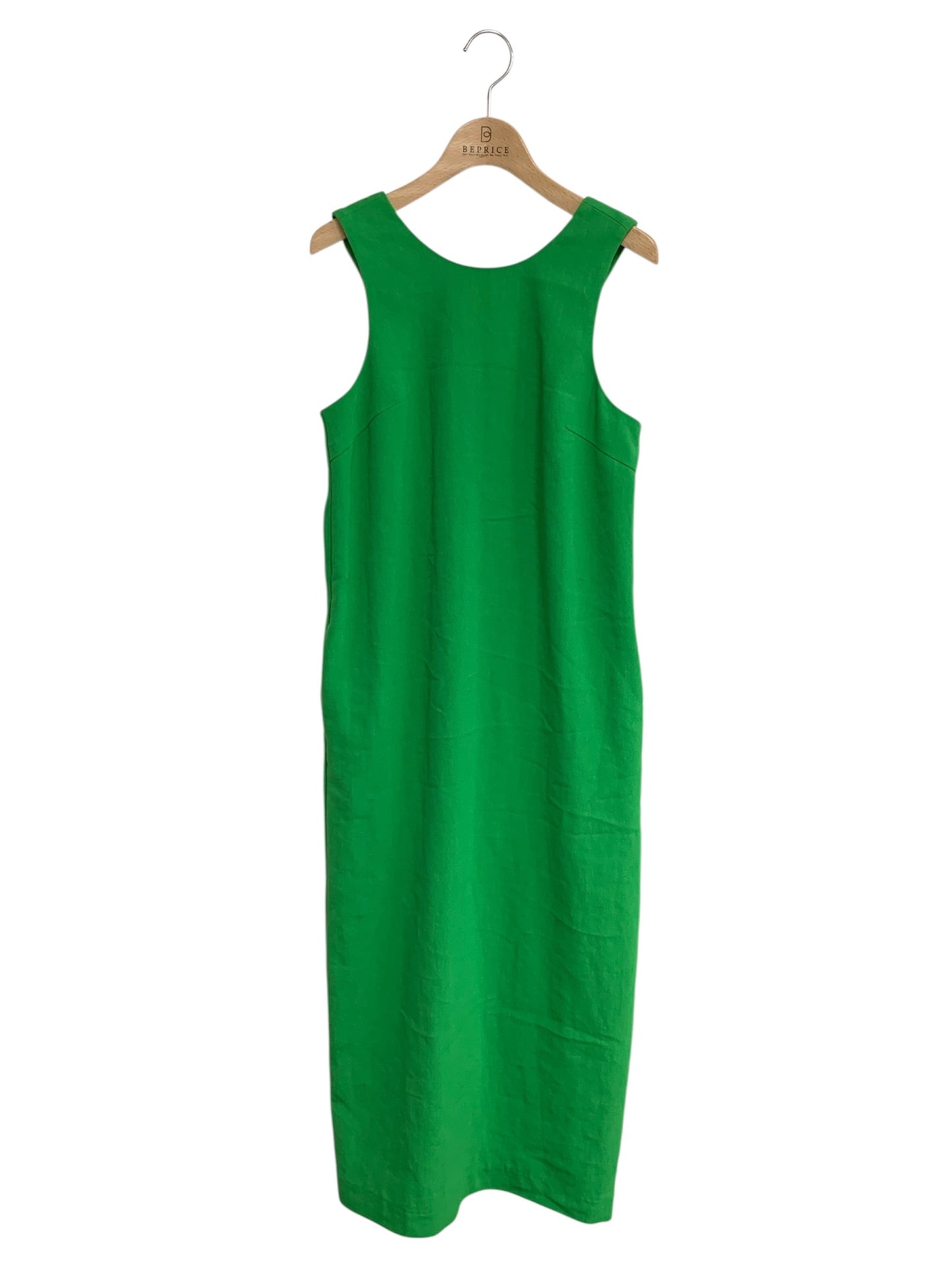 ユナイテッドアローズ UWMSC L/PE BACK VOP120 1526-215-3674-6550 ワンピース 38 グリーン リネン混 ITTRKWU5K9OA 【SALE】
