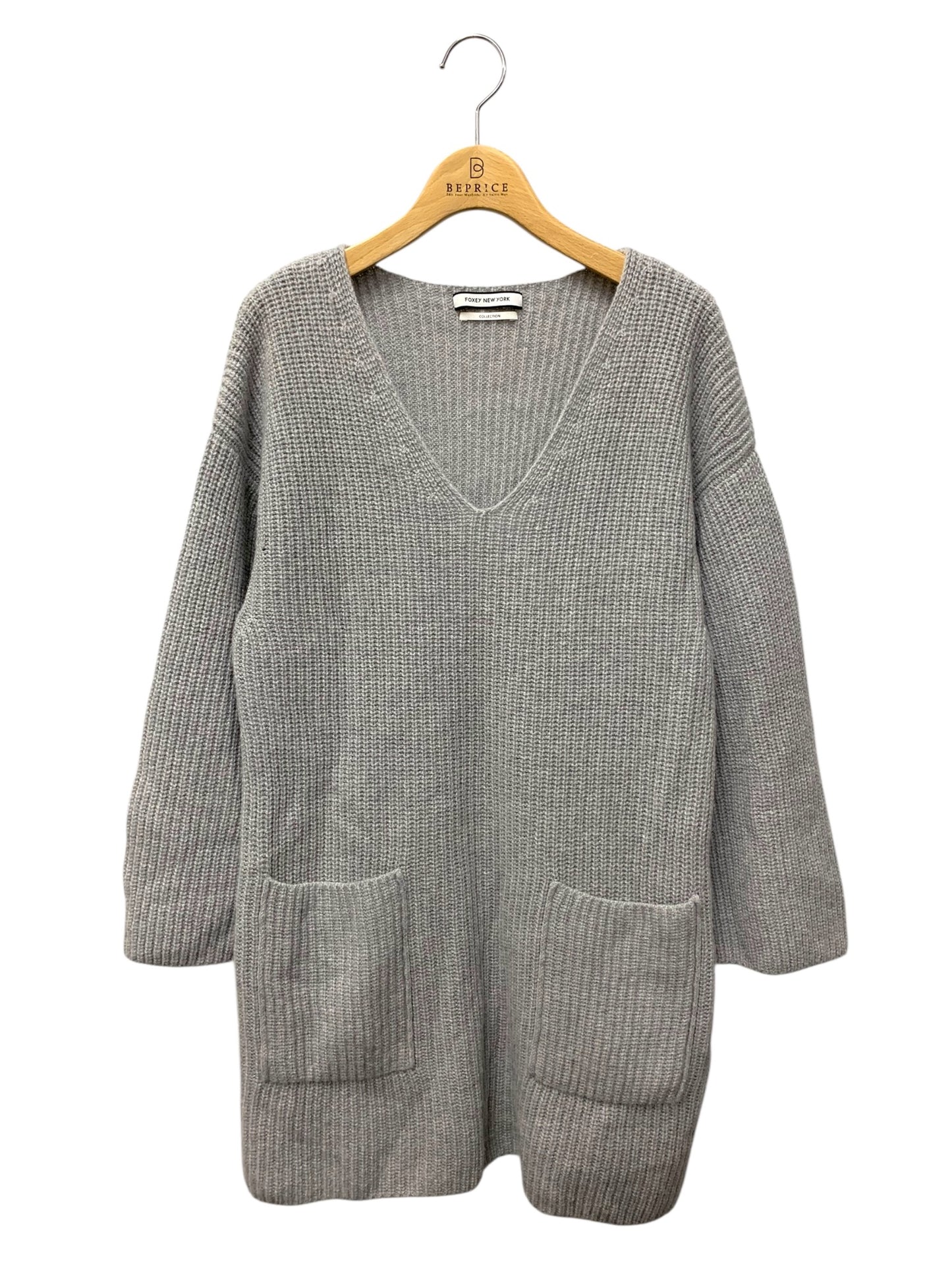 フォクシーニューヨーク collection 39267 トップス 38 グレー ニット ITE0D5YQWCAS