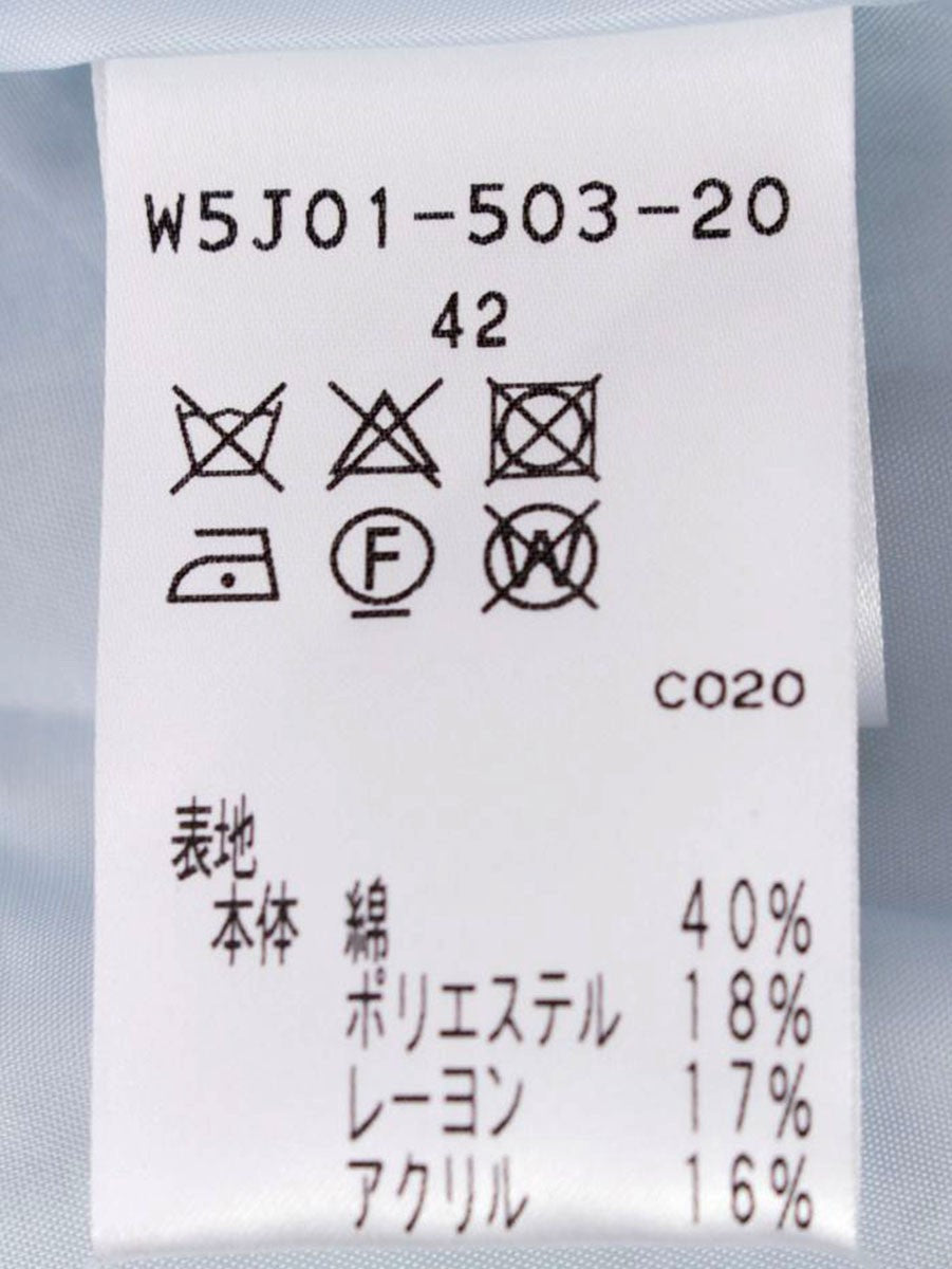 トゥービーシック W5J01-503-20 ワンピース 42 ブルー ツイード ITMESG2FAI6A