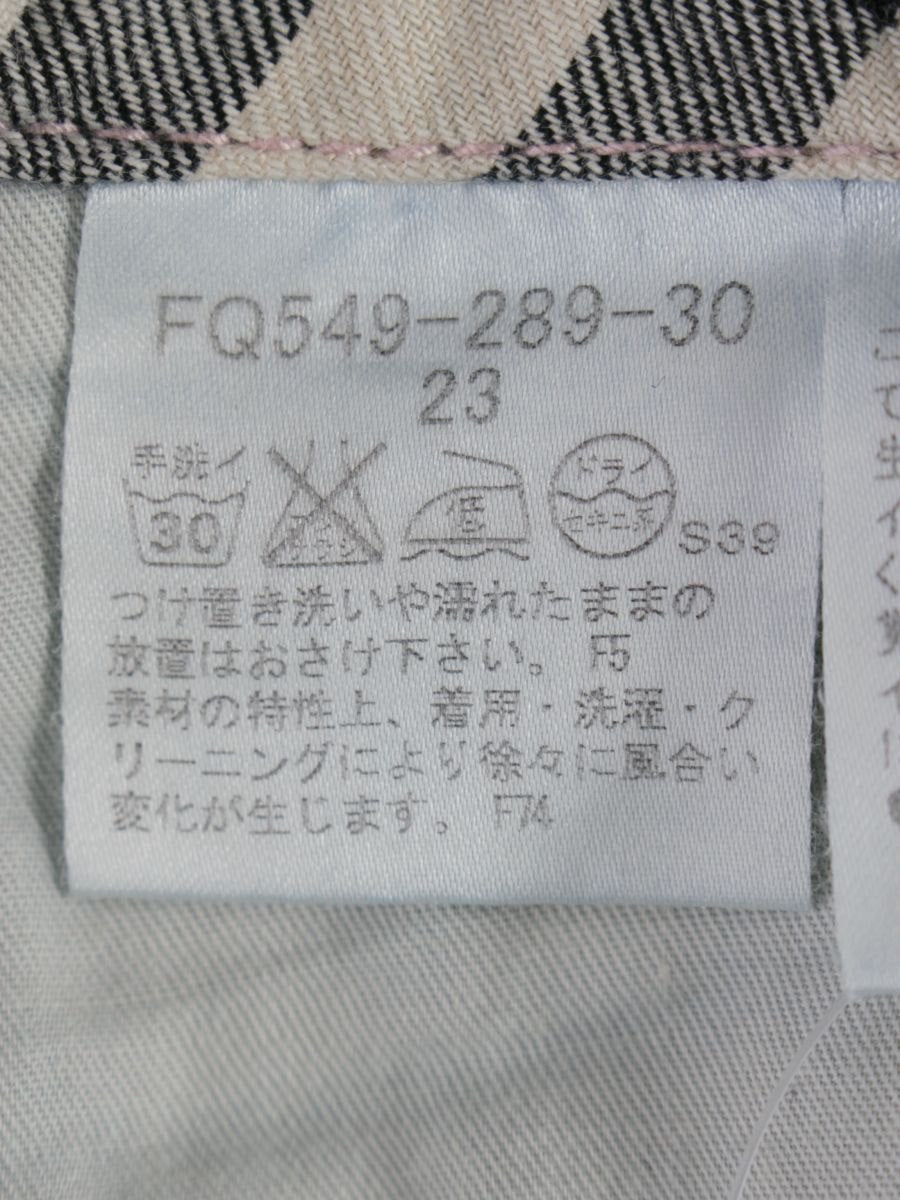 バーバリーブルーレーベル FQ549-289-30 デニムパンツ 23 ネイビー クロップド ITKDT5UIC0NI