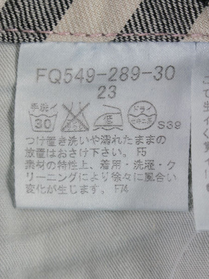 バーバリーブルーレーベル FQ549-289-30 デニムパンツ 23 ネイビー クロップド ITKDT5UIC0NI