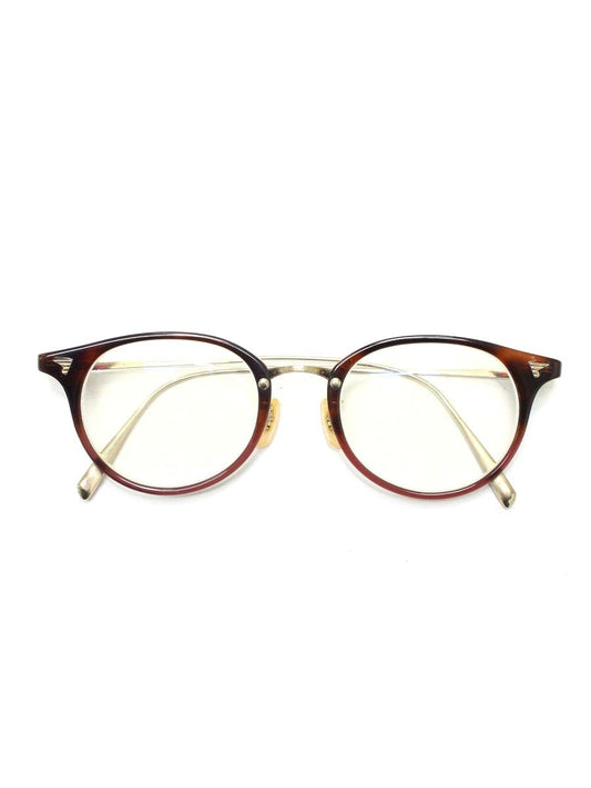 BJクラシックコレクション COM-510N NT メガネ ブラウン ゴールド チタン コンビフレーム フルリム ボストン ITIZNDY5CBBB