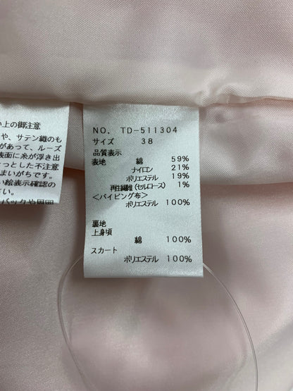 エムズグレイシー フラワーカットジャガードドレス 511304 ワンピース ドレス 38 ピンク 花柄 ITK9YXEJBMBE