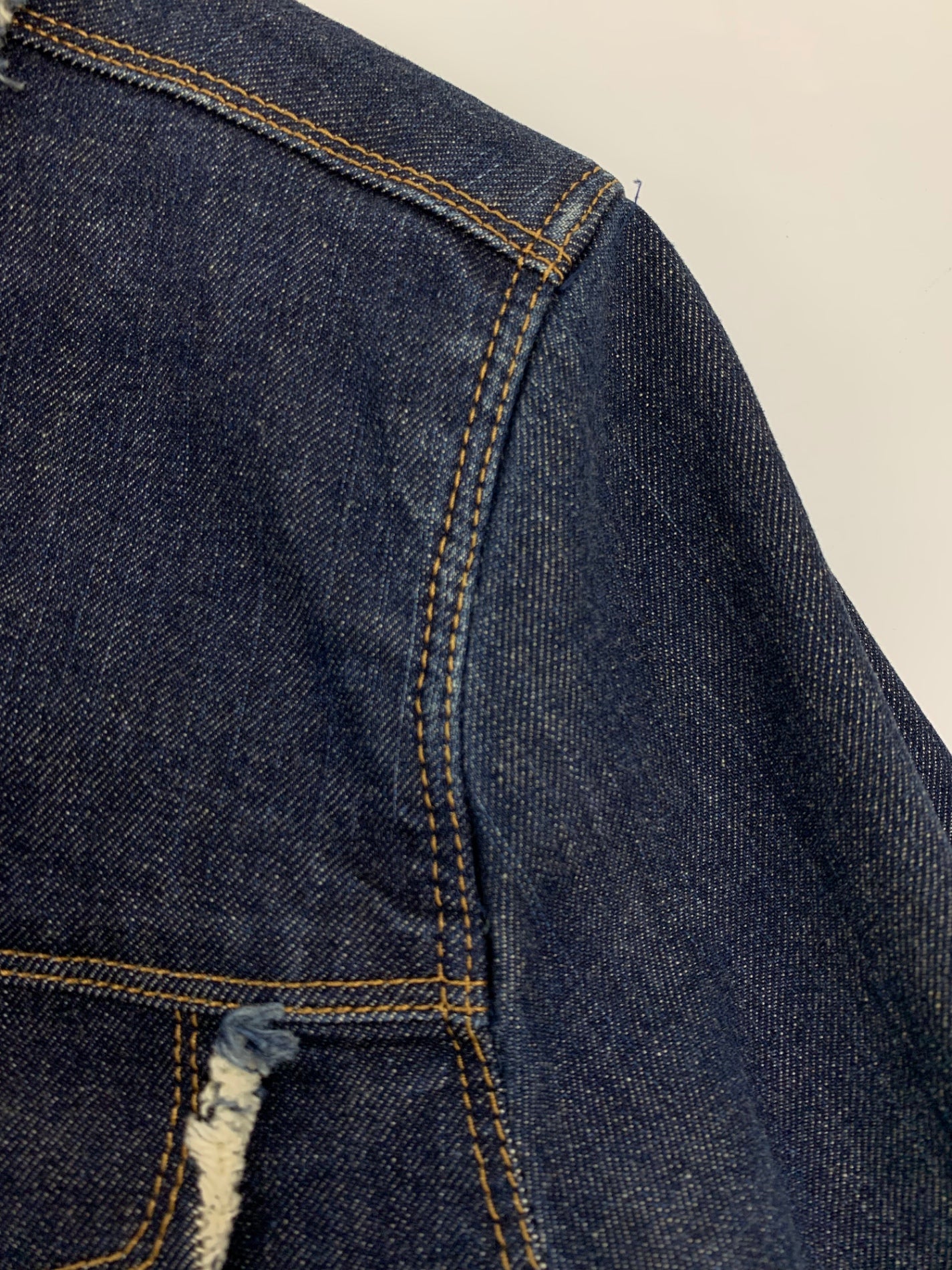 エムズグレイシー 224541 ジャケット 36 ネイビー デニム キルティングライナー付き ITGNLZCX4OHG