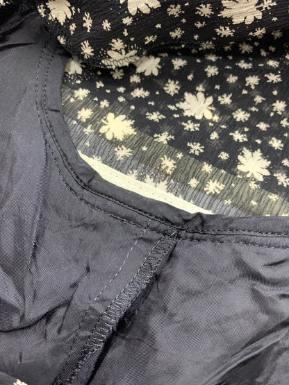 エムズグレイシー 821387 ワンピース 40 ブラック 花 リボン ITHAU5CXE47O