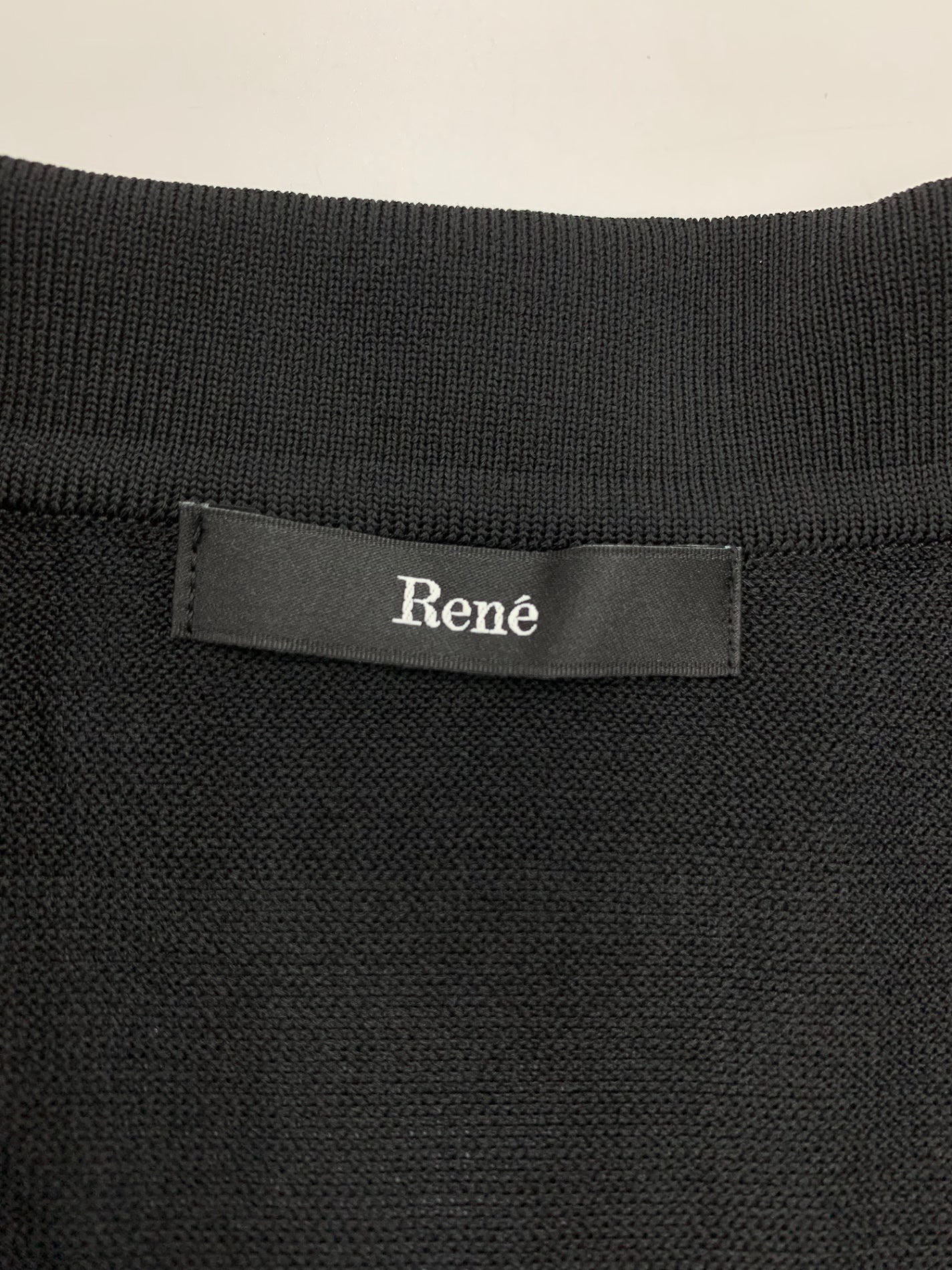 ルネ 5232080 ポロシャツ 36 ブラック ボーダー パフスリーブ ITF69FTVE6IF