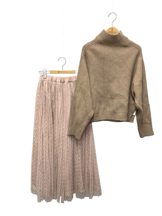 エイミーイストワール リーツチュールスカートドッキングニット  1119631618-0 F ピンク 2019AW ITUYC7SL6ZAU