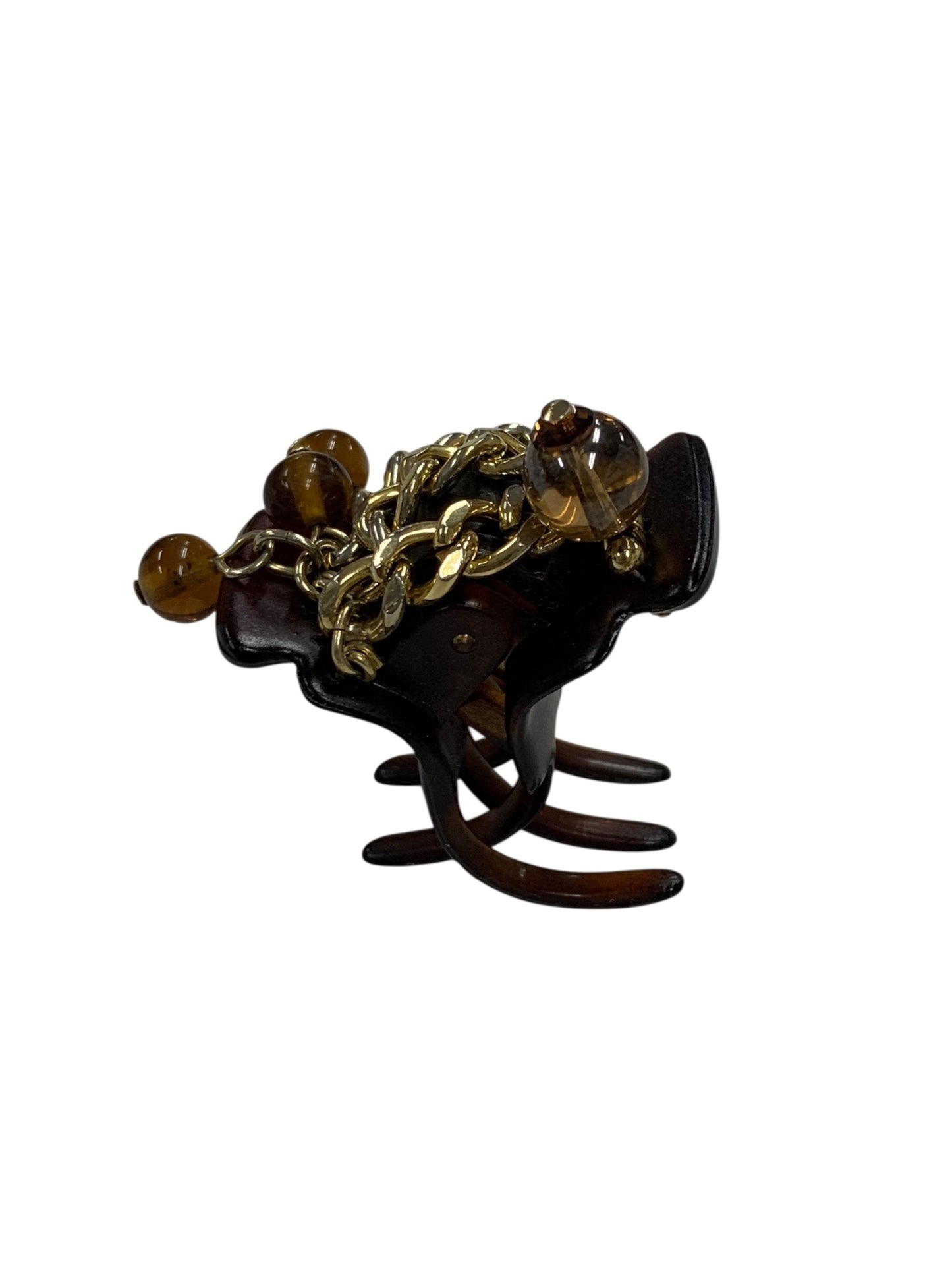 コンプレックスビズ ヘアクリップ ブラウン ビジュー チェーン IT0FD0EADUGS