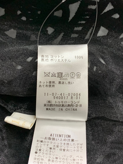 ボールジー サークルモチーフエンブロイダリー クルーネックジャケット 11-07-41-07004 36 ブラック 23SS ITNZSFJ40YC6