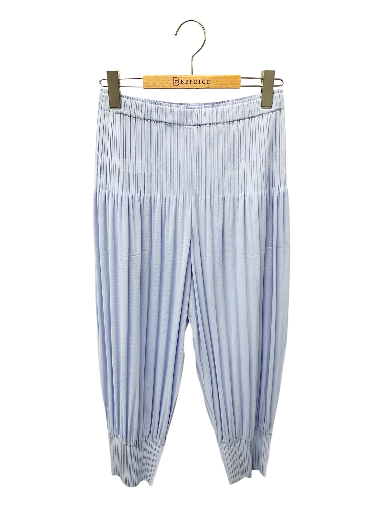 プリーツプリーズイッセイミヤケ OPAQUE BOTTOMS PP41JF251 パンツ 4 ブルー IT2KKU356RFC