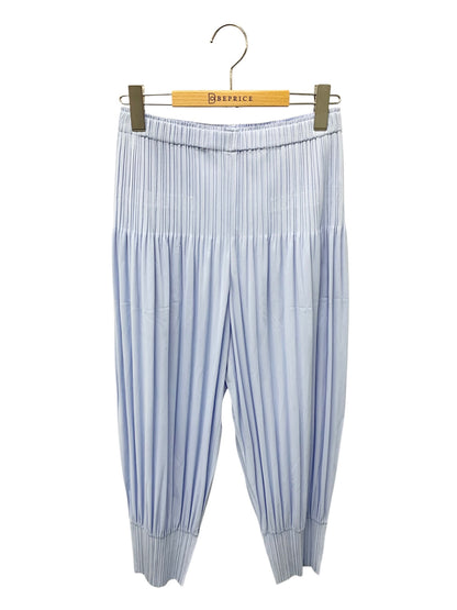 プリーツプリーズイッセイミヤケ OPAQUE BOTTOMS PP41JF251 パンツ 4 ブルー IT2KKU356RFC