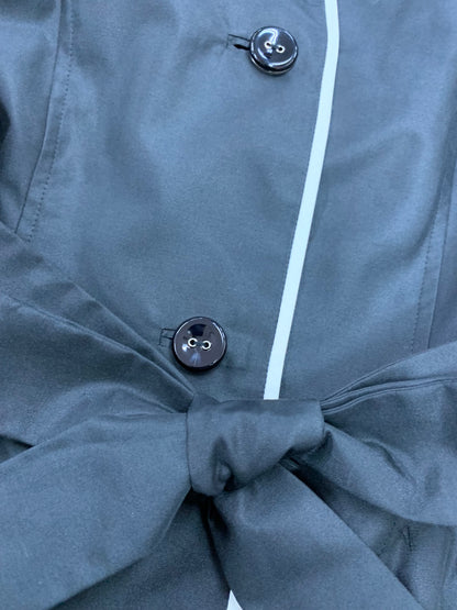 エムズグレイシー 529102 スプリングコート 38 ブラック バイカラー IT0CEU7KC0AE