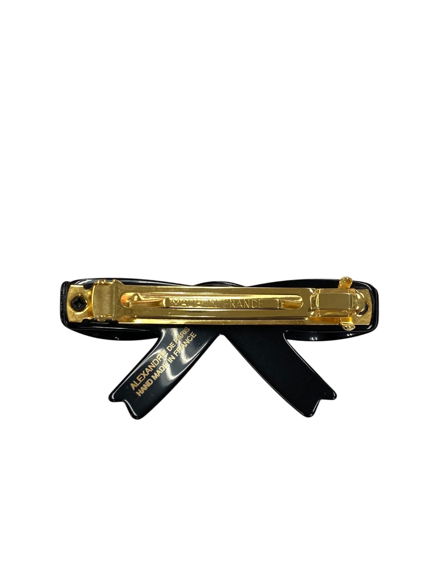 アレクサンドルドゥパリ バレッタ ホワイト リボン ラインストーン ITYL73MNQH4G