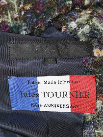 アナイ 10527-13-86-360 ノーカラージャケット 36 マルチカラー ツイード Jules TOURNIER ITWZISKKG74G