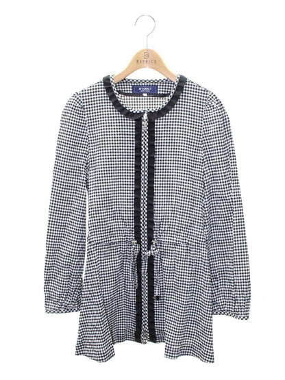 エムズグレイシー 119103 ジャケット 38 ブラック ギンガムチェック ジップアップ ITX9VYR0Z83E