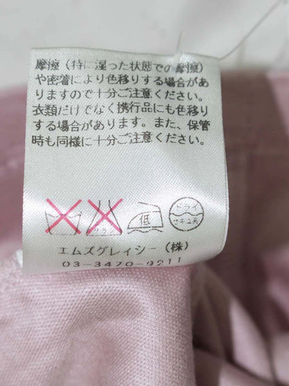 エムズグレイシー 825338 Tシャツ カットソー 38 ピンク リボン IT7Z2JCGLLLD