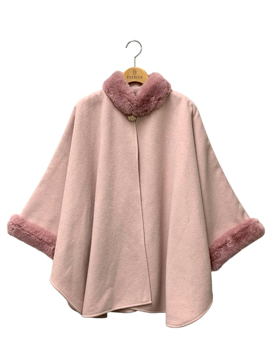 エムズグレイシー フェイクファー付きポンチョ 296502 F ピンク ITT7D75MRX4U