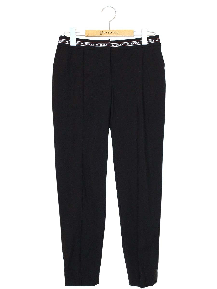 エムズグレイシー 916108 パンツ 36 ブラック ストレッチ ITOO7M8A8BCN