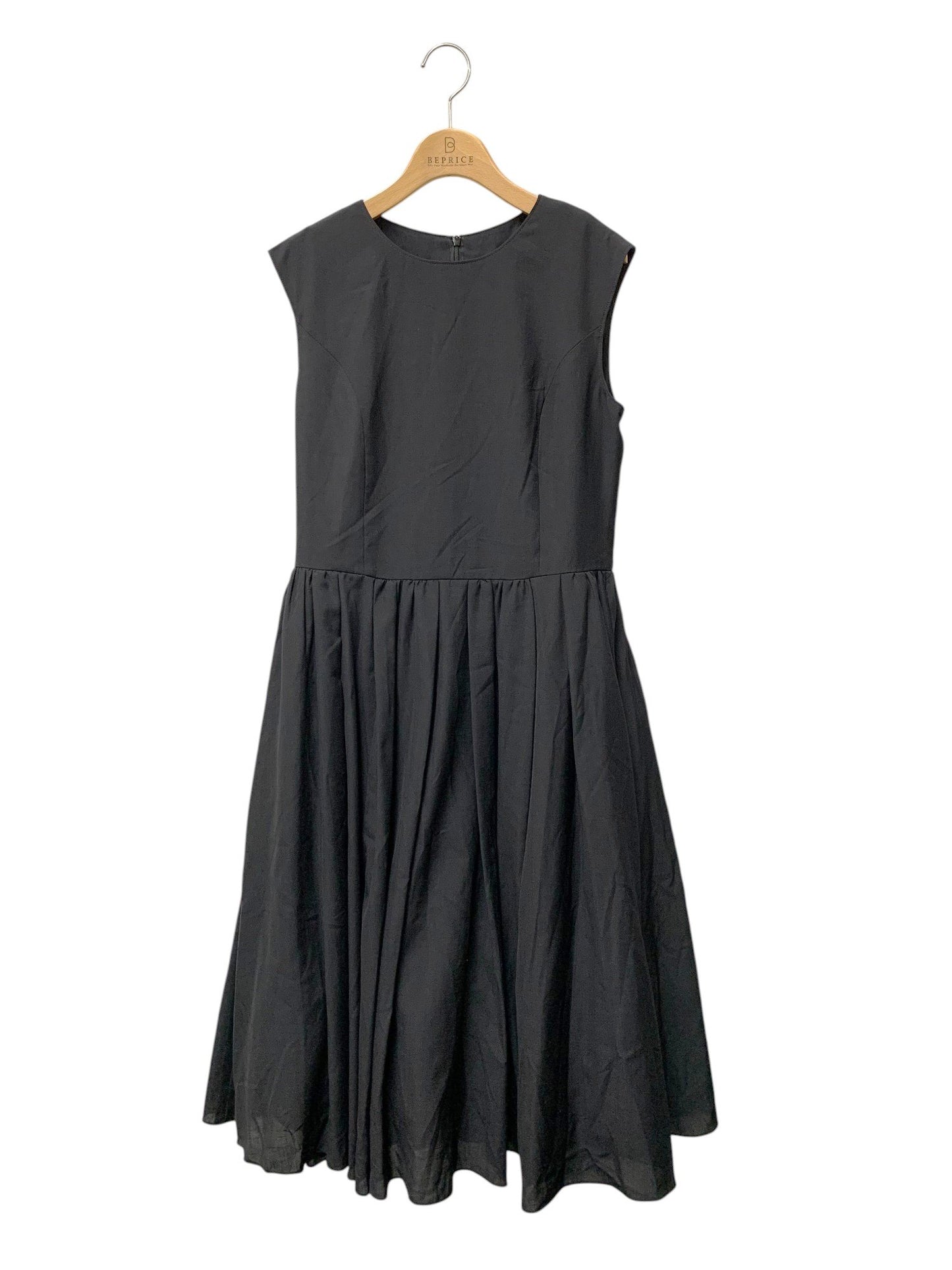ルネ 5636120 ワンピース 38 ブラック タックフレア ITE6NXA6GRDW