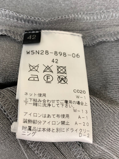 トゥービーシック W5N28-898-06 カットソー 42 グレー パール襟 ストレッチ ITGA4VT8GT94