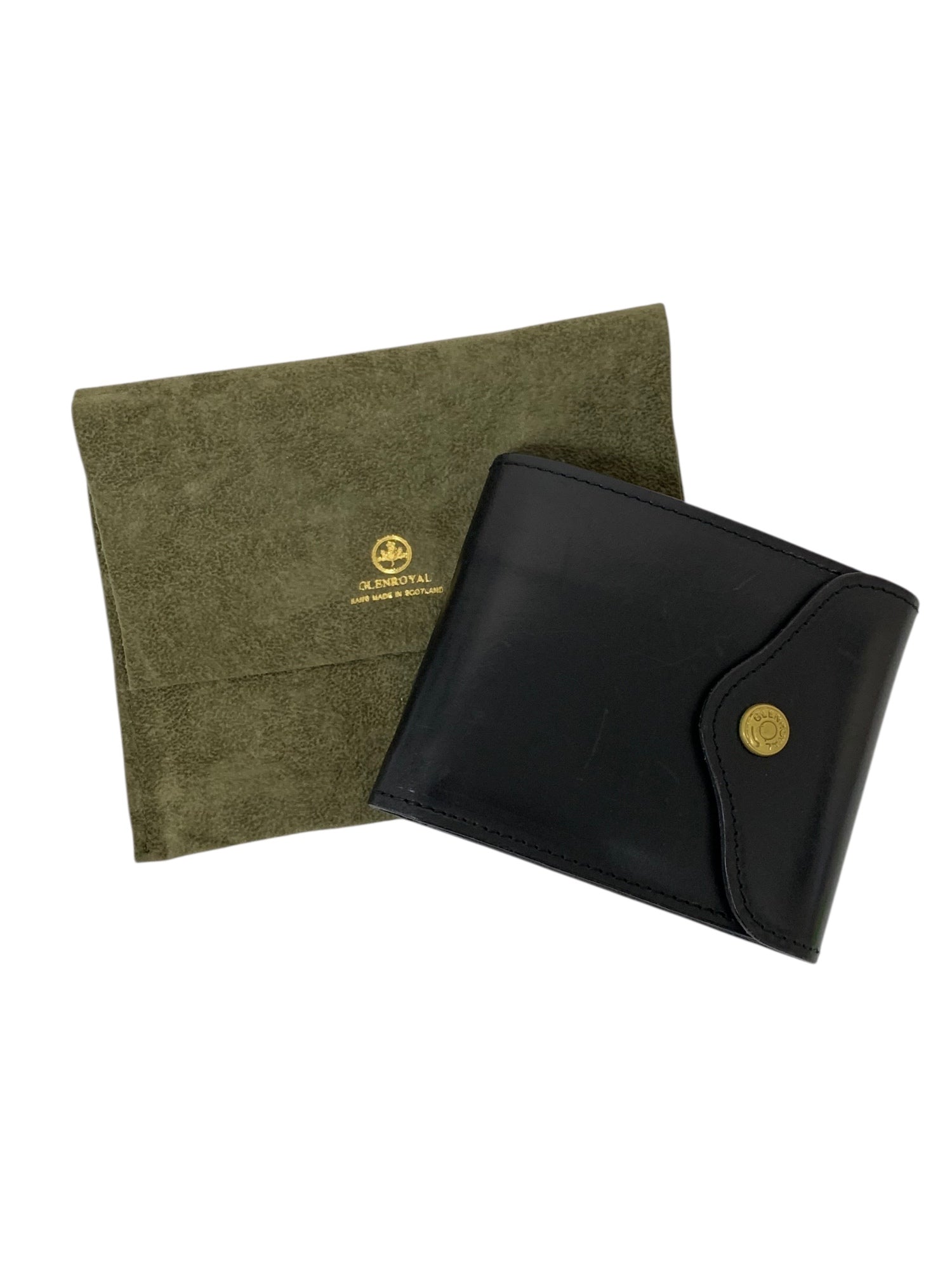 グレンロイヤル 財布 ブラック 二つ折り レザー | 中古ブランド品