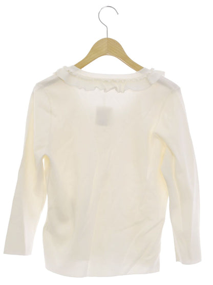 トゥービーシック W5F03-333-01 カーディガン 3 アイボリー 衿フリル ITJEUJX52J8G