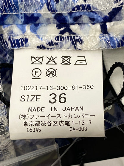 アナイ 102217-13-300-61-360 カットソー 36 ブルー フラワーモチーフ IT148H3VLE10