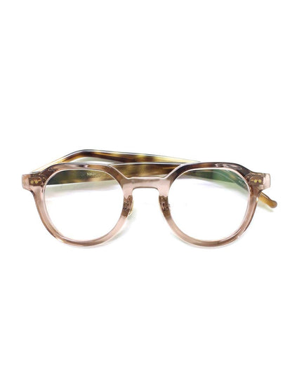 ユーケーエムケーアイウェア NOUV メガネ ピンク セルフレーム フルリム ボストン ITVTZBD7N3WW 【SALE】