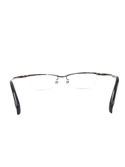 フォーナインズ S-801T メガネ ガンメタル/ブラック メタルフレーム ハーフリム スクエア ITW7G1K447BF