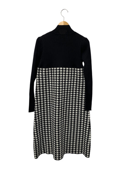 エムズグレイシー 千鳥柄ニットドレス 118606 ワンピース 38 ブラック ITIMWZKCZ69U
