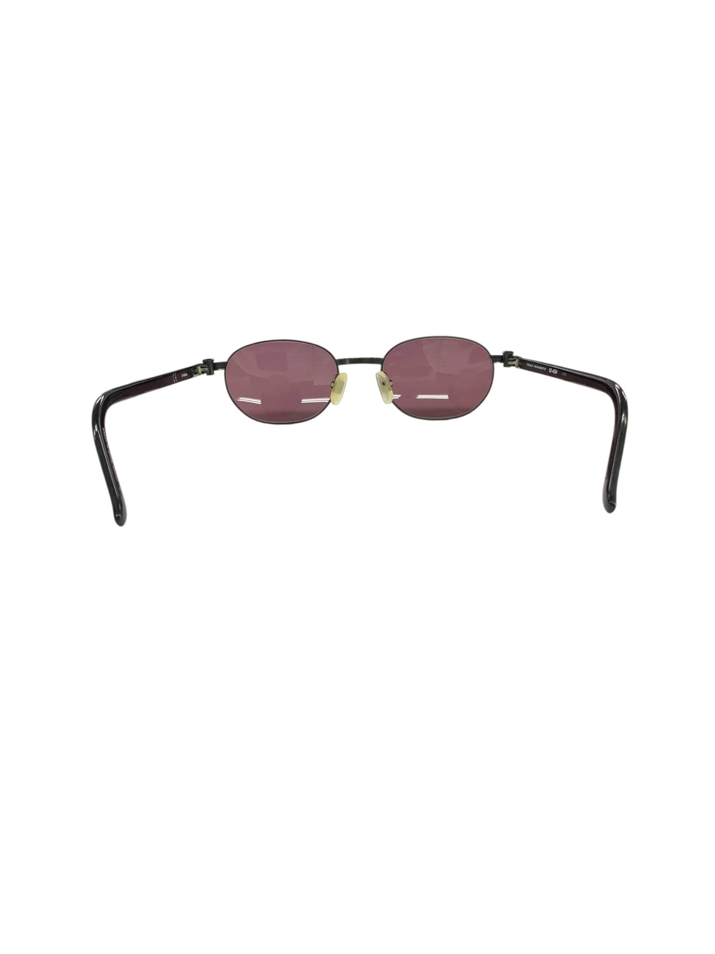 ヨウジヤマモト 52-4204 サングラス ブラック メタルフレーム フルリム ウェリントン ITN6V7KPFM27