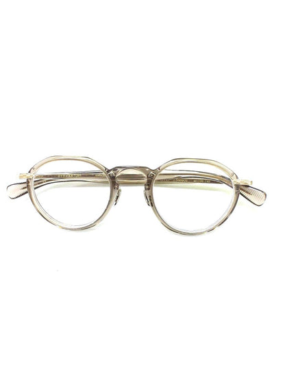 アイヴァン7285 570 メガネ 透明 ベージュ コンビフレーム フルリム ウェリントン IT7MR9BGTH4S