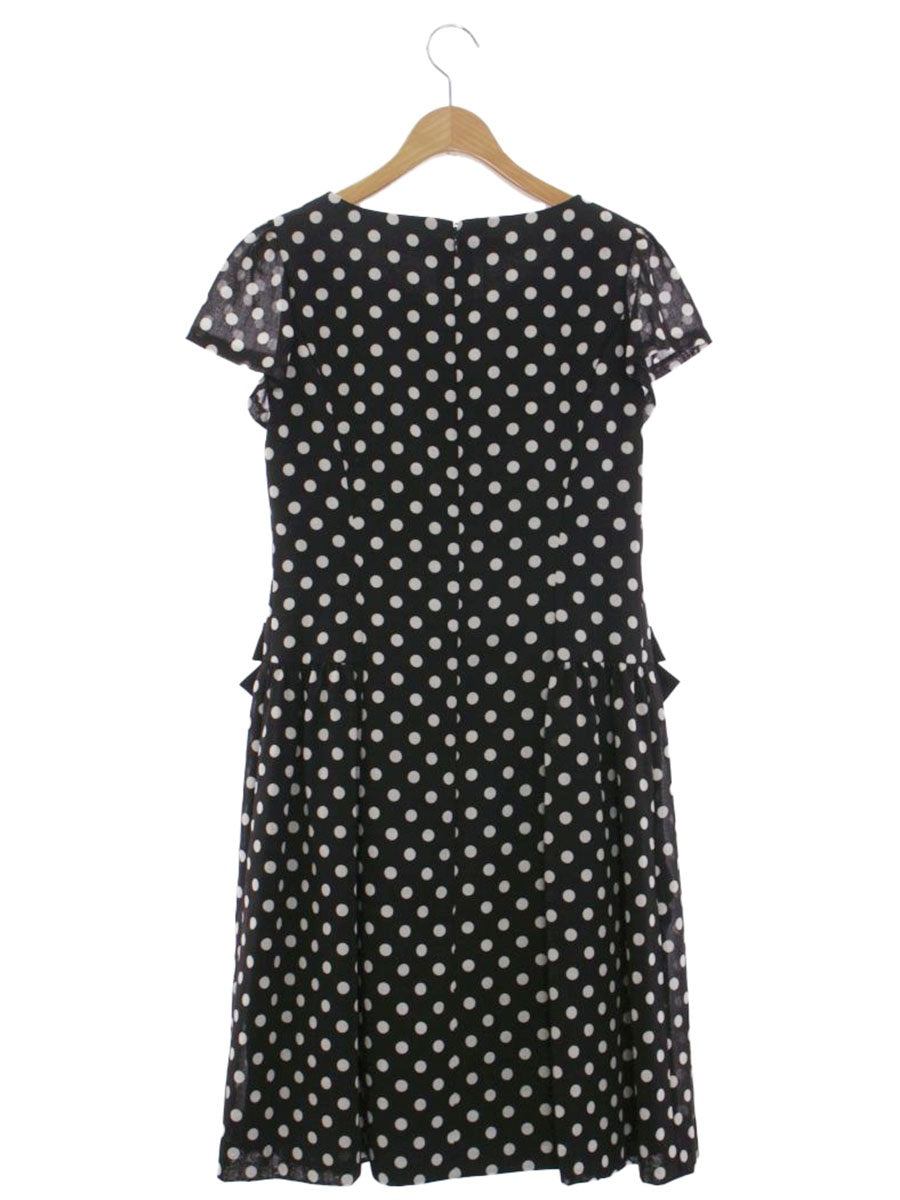エムズグレイシー 721305 ワンピース 40 ブラック ドット リボン IT40NKIBYGEO