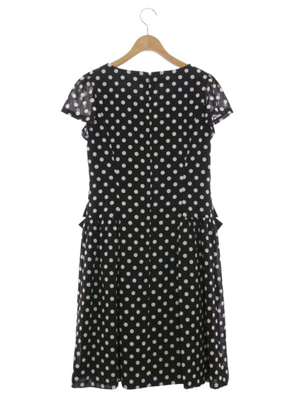 エムズグレイシー 721305 ワンピース 40 ブラック ドット リボン IT40NKIBYGEO