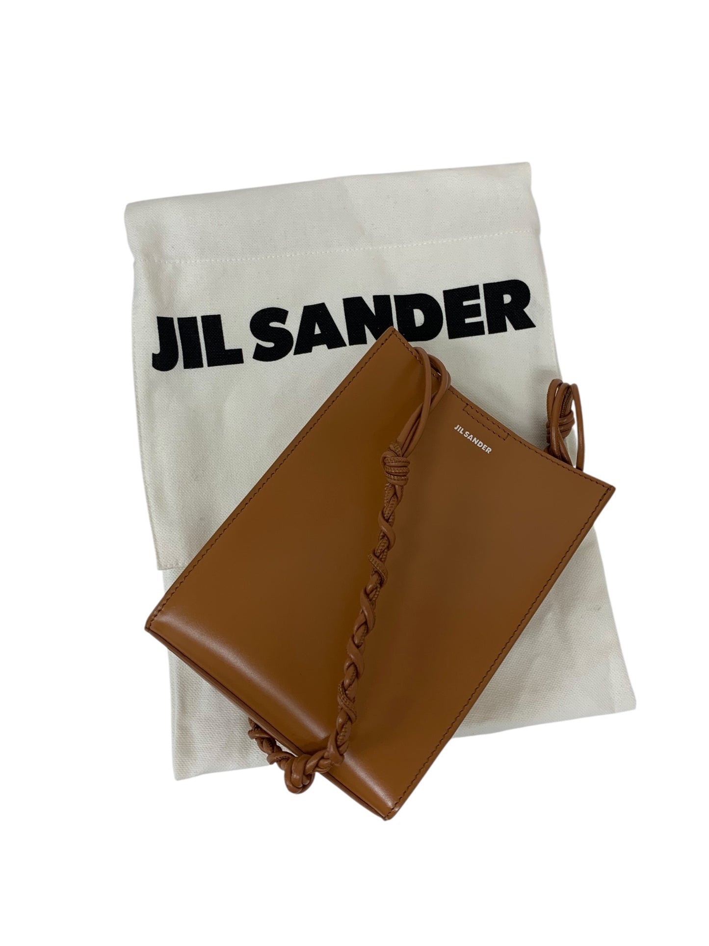 ジルサンダー Tangle スモール ショルダーバッグ キャメル レザー ITJJR8R0XT40 【SALE】